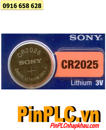Sony CR2025, Pin đồng xu 3v lithium Sony CR2025 Made in Indonesia